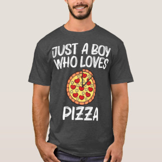 Funny Pizza For Boys Kids Pizza Lover Chef Peppero T-Shirt