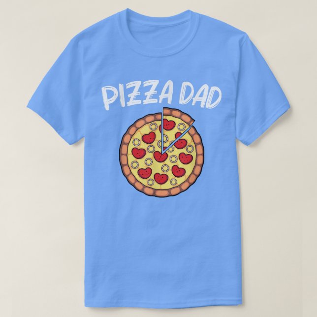 Funny Pizza For Dad Father Pizza Lover Chef Pepper T-Shirt (Design Front)