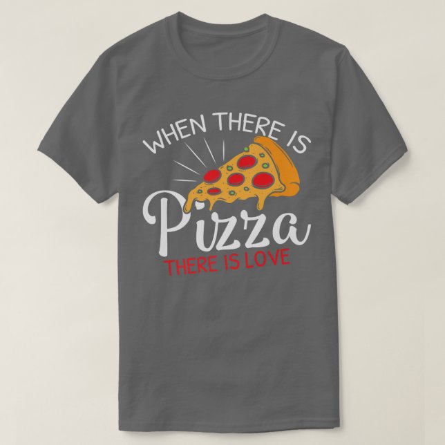 Funny Pizza Is Love Slice Of Heaven 851 T-Shirt (Design Front)