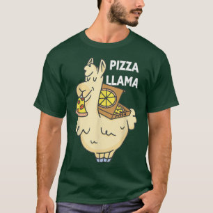 Funny Pizza Lover Pizza LLama Pizzatarian T-Shirt
