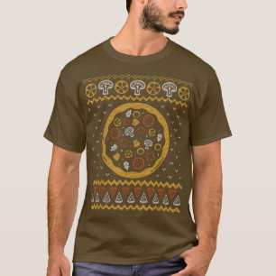 Funny Pizza Lover Ugly Christmas Happy Holiday Fas T-Shirt