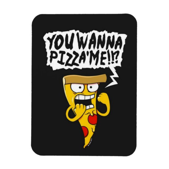 Funny pizza magnet (Vertical)