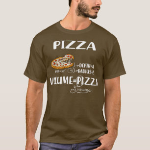 Funny Pizza math formulas Math Teacher National Pi T-Shirt