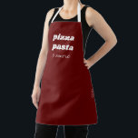 Funny Pizza Pasta Amore Name Red Italy Cooking Apron<br><div class="desc">Funny Pizza Pasta Amore Name Red Cooking Apron. All colours can be changed!</div>