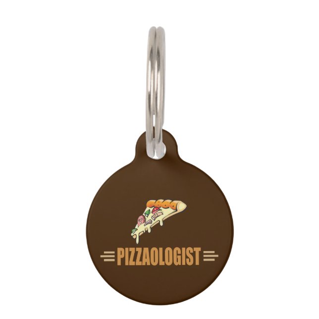 Funny Pizza Pet Tag (Front)