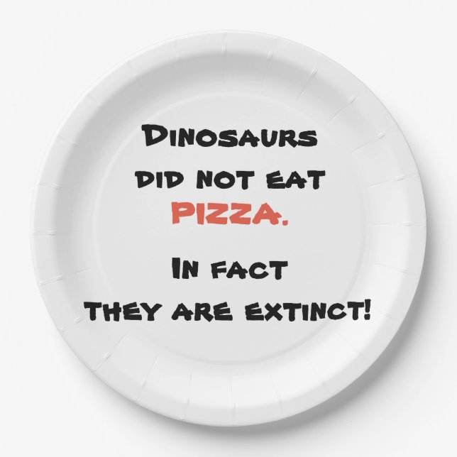 Funny Pizza plate (Front)