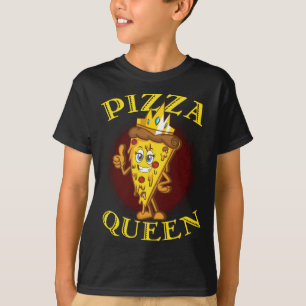 Funny Pizza Queen Gift For Italian Dish Pie Lover T-Shirt
