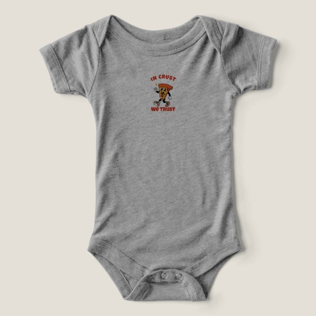 Funny Pizza Shirt – In Crust We Trust Graphic Tee (Design Front)