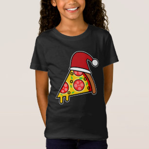 FUNNY PIZZA SLICE SANTA T-Shirt