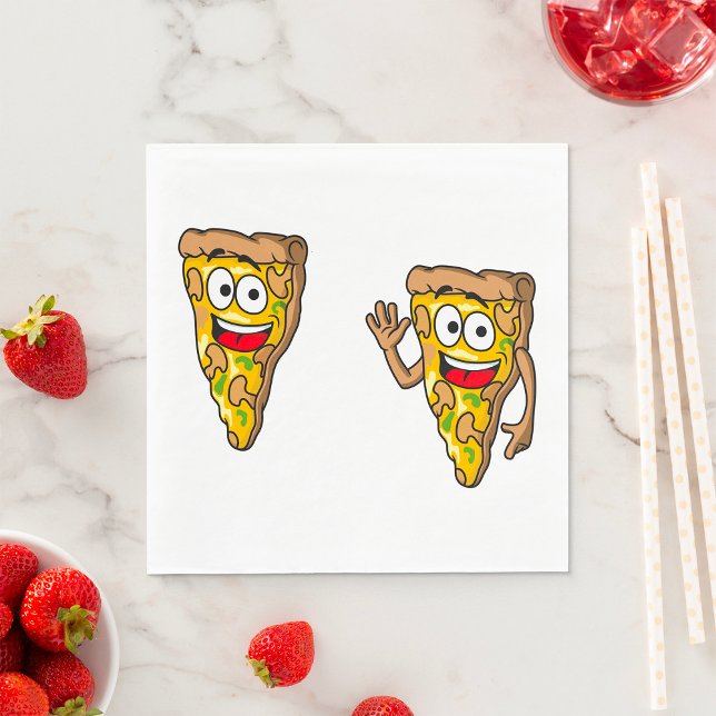 Funny Pizza Slices Napkins (Creator Uploaded)