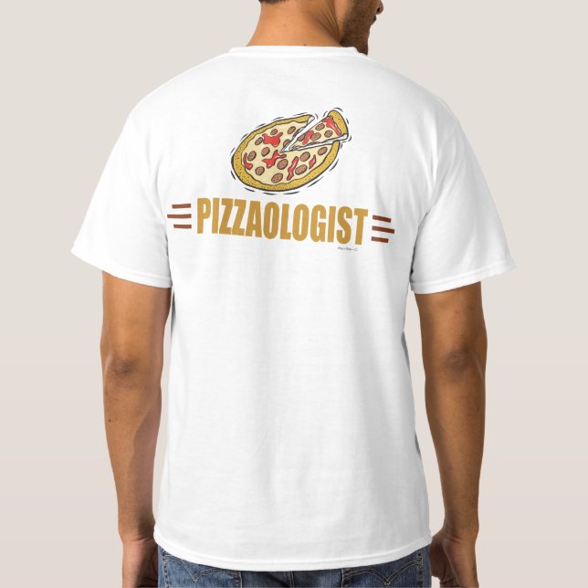 Funny Pizza T-Shirt (Back)