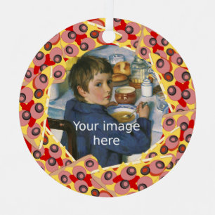 Funny Pizza Triangle food themed frame for photo Metal Tree Decoration