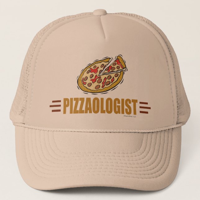 Funny Pizza Trucker Hat (Front)
