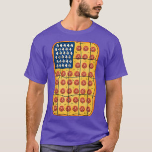 Funny Pizza With USA America Independence Happy 4t T-Shirt