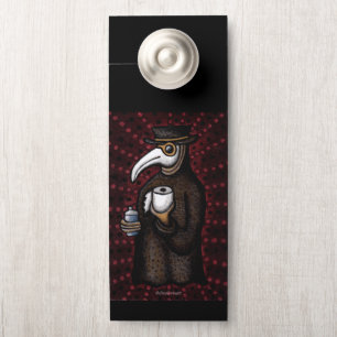 Funny Plague Doctor with Toilet Paper Door Hanger