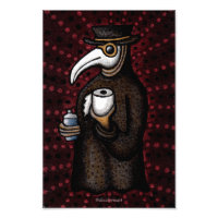 Funny Plague Doctor with Toilet Paper