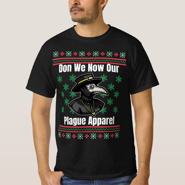 Funny Plague Ugly Christmas Sweater Style (Front)