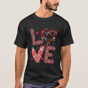 Funny Plaid Heart LOVE Principal Valentine Day Boy T-Shirt