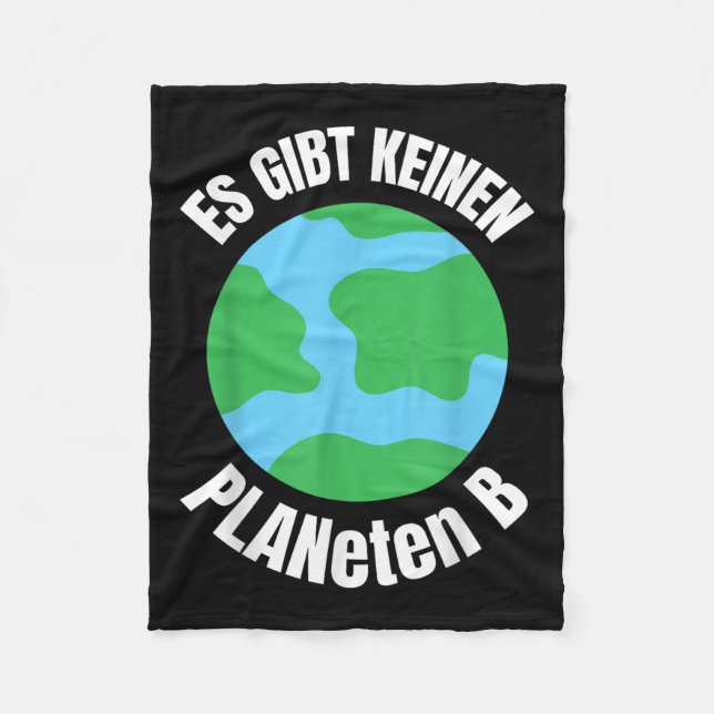 Funny Planet - Environmental Protection Globe Envi Fleece Blanket (Front)