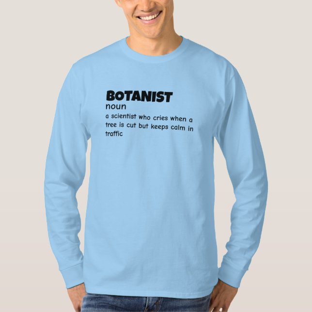 Funny Plant Biologist Definition T-Shirt (Front)