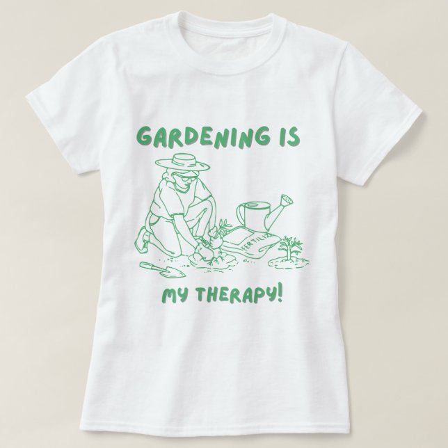 Funny Plant Lady T-Shirt for Women Gardening Lover (Design Front)