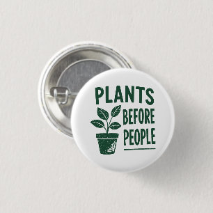 Funny Plants Before People Vintage Ink Stamp Art 3 Cm Round Badge