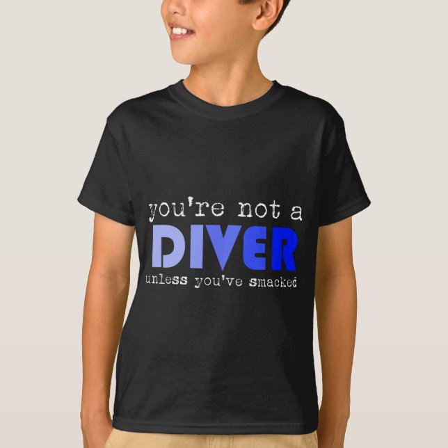 Funny Platform Springboard Diving Sarcastic Diver  T-Shirt (Front)