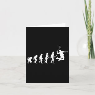 Funny Player Evolution Theory Badminton  Card