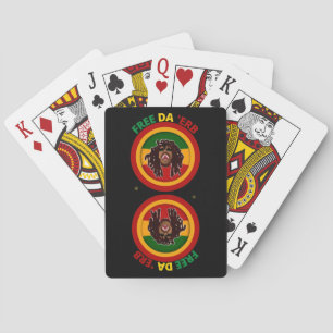 funny playing cards  "FREE DA 'ERB"