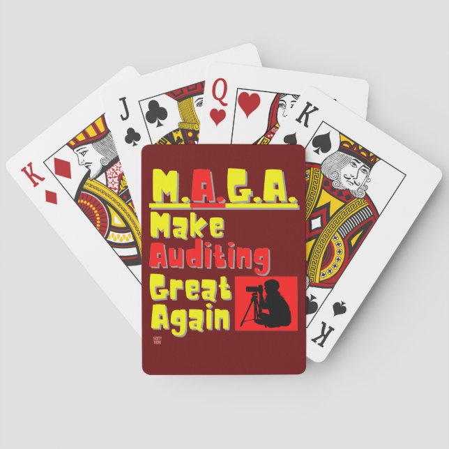 funny playing cards " M.A.G.A." (Back)