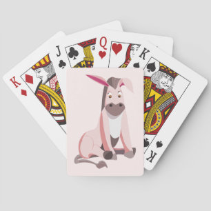 Funny Playing Cards Pink Donkey - Customisable