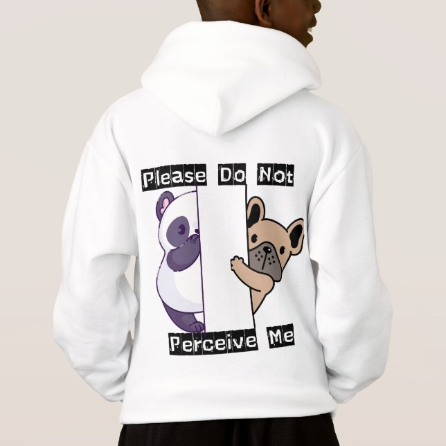 Funny Please Do Not Perceive Me Panda Frenchie  (Back)