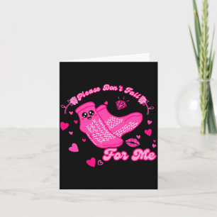 Funny Please Don't Fall For Me Medical Non Slip So Card