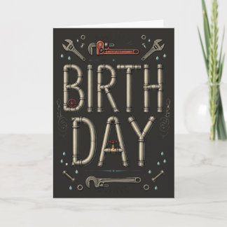 Funny Plumber Birthday Card Humour Trades