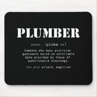 Funny Plumber Dictionary Definition Mouse Pad