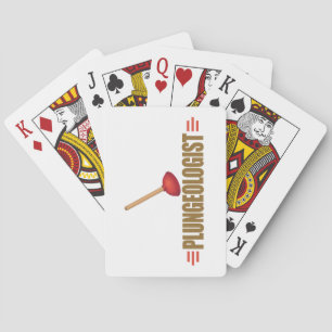 Funny Plumber Playing Cards