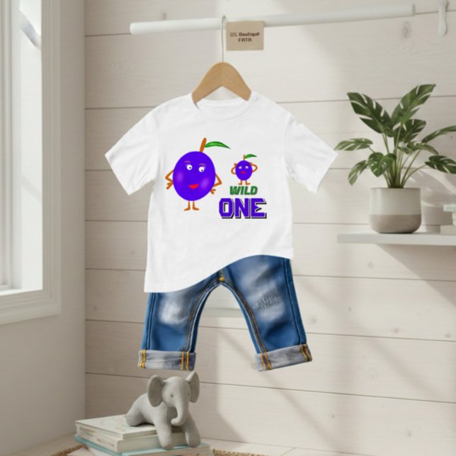 Funny plums baby T-Shirt (Creator Uploaded)