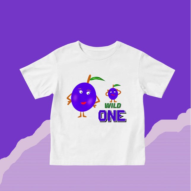 Funny plums baby T-Shirt (Creator Uploaded)