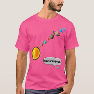 Funny Pluto And Solar System Space Science Astrono T-Shirt