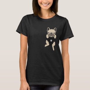 Funny Pocket Puppy Bulldog Feet Cute Pitties Dog T-Shirt