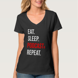 Funny Podcast For Men Women Podcasting Disc Jockey T-Shirt