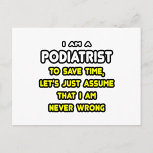 Funny Podiatrist T-Shirts and Gifts Postcard