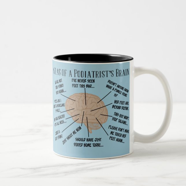 Funny Podiatrist Thoughts Mugs (Right)