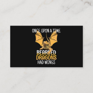 Funny Pogona Once Upon A Time Bearded Dragons Had Business Card