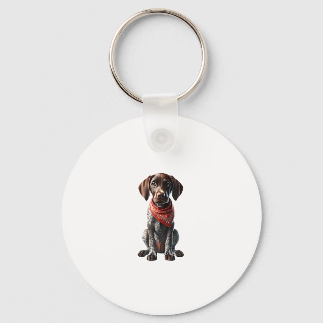Funny Pointer Shirt Pointer Mum Dad Dog Lover Poin Key Ring (Front)