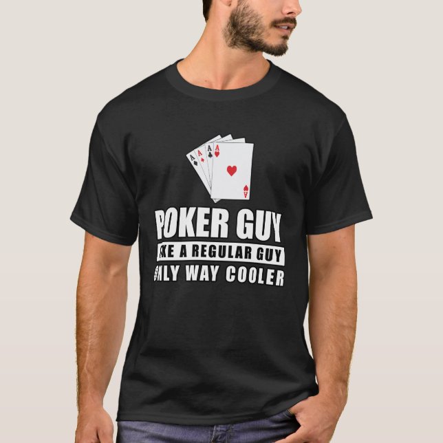 Funny Poker Design T-Shirt (Front)