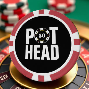 Funny Poker Humour Pot Head Chips