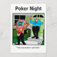 Funny Poker Night Invitations