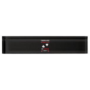 Funny Poker Players Don´t Die We Shuffle Away Nameplate