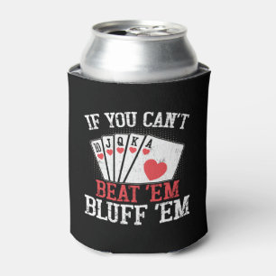 Funny poker word art can cooler